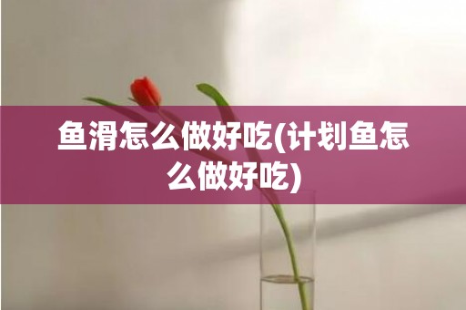 鱼滑怎么做好吃(计划鱼怎么做好吃)
