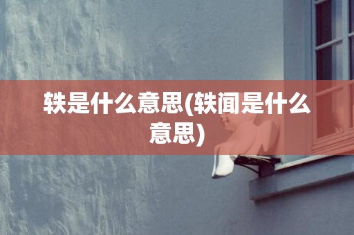 轶是什么意思(轶闻是什么意思)