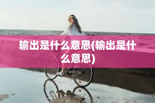 输出是什么意思(输出是什么意思)