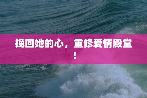 挽回她的心，重修爱情殿堂！