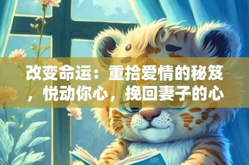 改变命运：重拾爱情的秘笈，悦动你心，挽回妻子的心