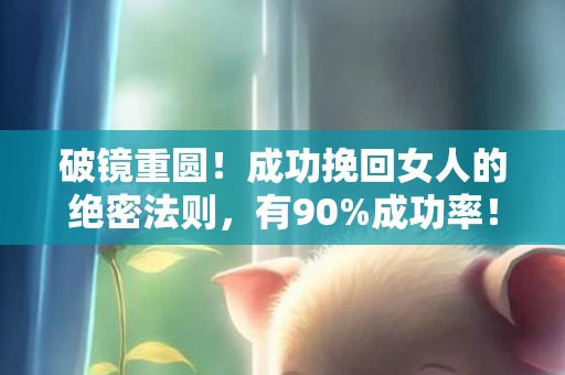 破镜重圆！成功挽回女人的绝密法则，有90%成功率！