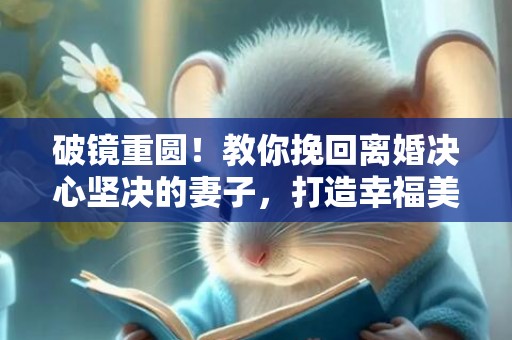破镜重圆！教你挽回离婚决心坚决的妻子，打造幸福美满的家庭