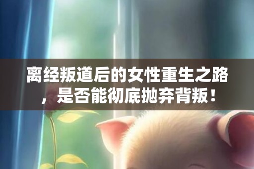 离经叛道后的女性重生之路，是否能彻底抛弃背叛！