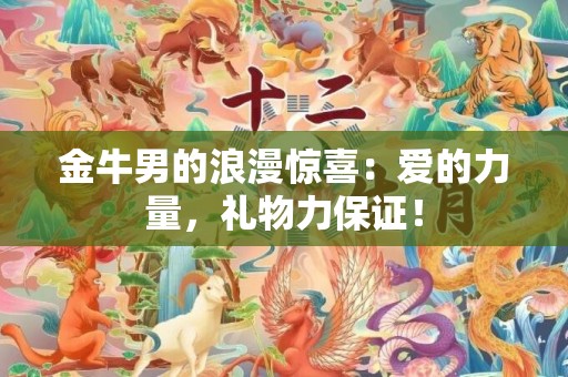 金牛男的浪漫惊喜：爱的力量，礼物力保证！