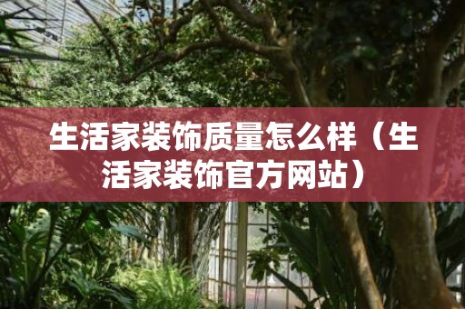 生活家装饰质量怎么样（生活家装饰官方网站）