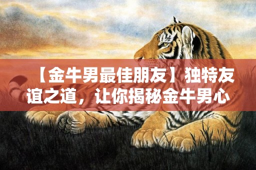 【金牛男最佳朋友】独特友谊之道，让你揭秘金牛男心思！70字