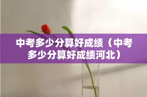 中考多少分算好成绩（中考多少分算好成绩河北）