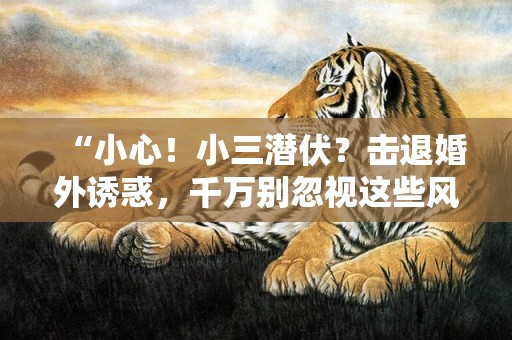 “小心！小三潜伏？击退婚外诱惑，千万别忽视这些风水禁忌！”