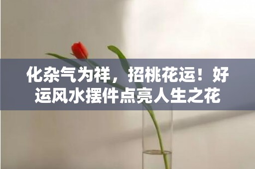 化杂气为祥，招桃花运！好运风水摆件点亮人生之花