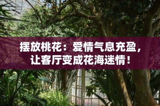 摆放桃花：爱情气息充盈，让客厅变成花海迷情！