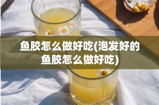鱼胶怎么做好吃(泡发好的鱼胶怎么做好吃)