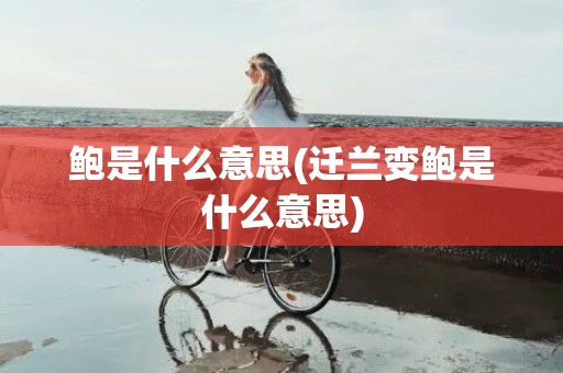 鲍是什么意思(迁兰变鲍是什么意思)