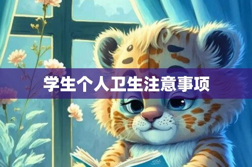 学生个人卫生注意事项