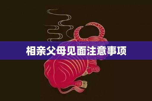 相亲父母见面注意事项