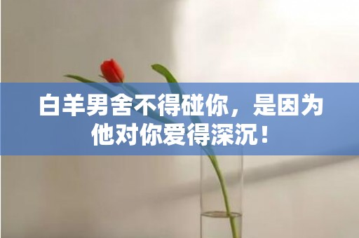 白羊男舍不得碰你，是因为他对你爱得深沉！