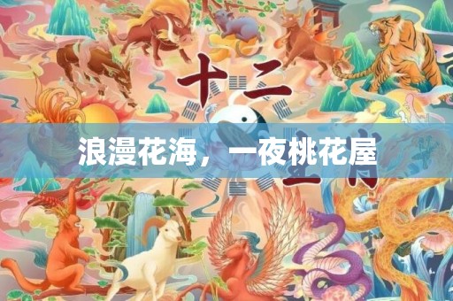 浪漫花海，一夜桃花屋
