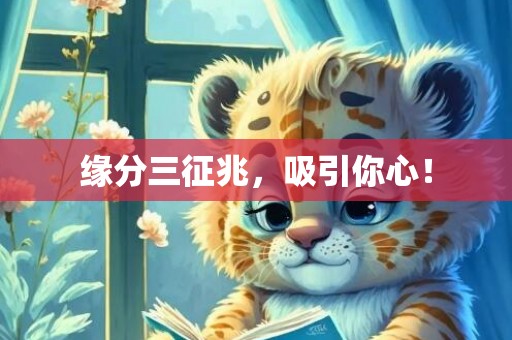 缘分三征兆，吸引你心！