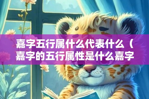 嘉字五行属什么代表什么（嘉字的五行属性是什么嘉字的五行属性是什么意思呢）