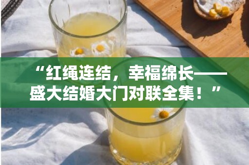 “红绳连结，幸福绵长——盛大结婚大门对联全集！”