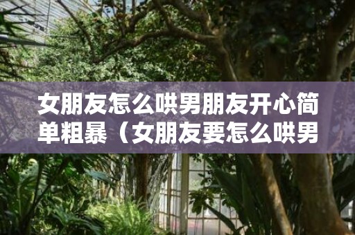 女朋友怎么哄男朋友开心简单粗暴（女朋友要怎么哄男朋友）