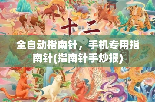全自动指南针，手机专用指南针(指南针手炒报)