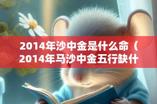 2014年沙中金是什么命（2014年马沙中金五行缺什么,沙中金命忌讳什么人）