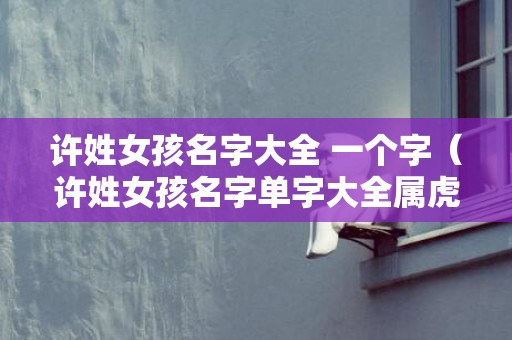 许姓女孩名字大全 一个字（许姓女孩名字单字大全属虎姓许女宝宝名字大全）