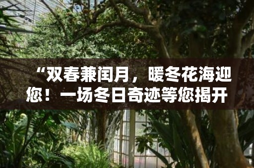 “双春兼闰月，暖冬花海迎您！一场冬日奇迹等您揭开！”