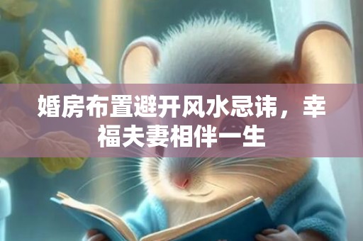 婚房布置避开风水忌讳，幸福夫妻相伴一生