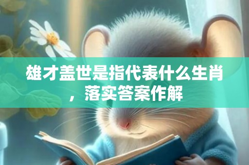 雄才盖世是指代表什么生肖，落实答案作解