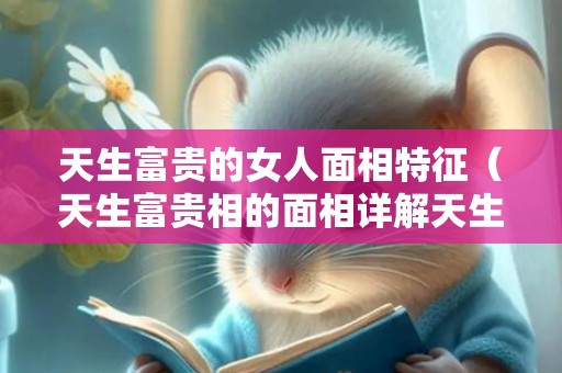 天生富贵的女人面相特征（天生富贵相的面相详解天生富贵命的特征）