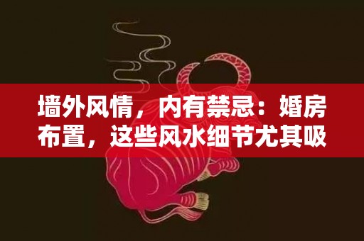 墙外风情，内有禁忌：婚房布置，这些风水细节尤其吸引人
