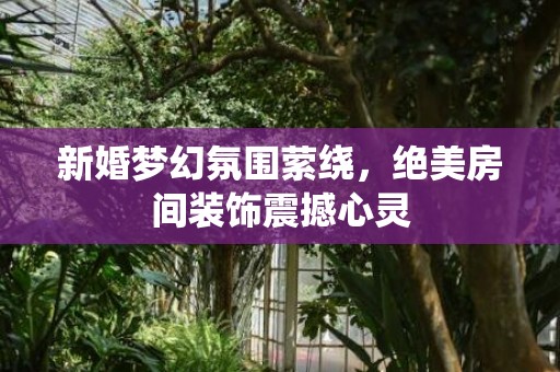 新婚梦幻氛围萦绕，绝美房间装饰震撼心灵