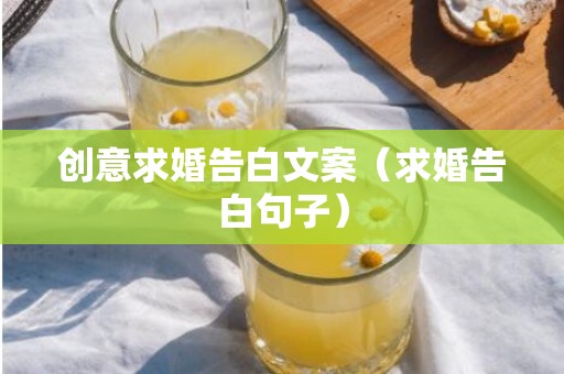 创意求婚告白文案（求婚告白句子）