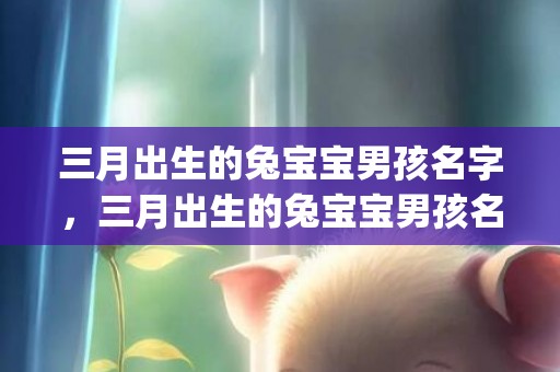 三月出生的兔宝宝男孩名字，三月出生的兔宝宝男孩名字大全(三月出生的兔宝宝好吗)