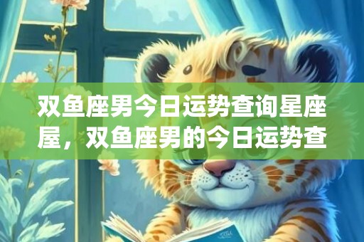 双鱼座男今日运势查询星座屋，双鱼座男的今日运势查询(双鱼座男今日运势第一星座网)