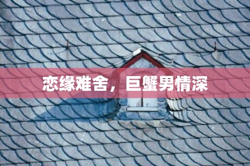 恋缘难舍，巨蟹男情深