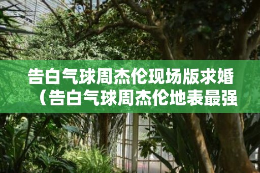 告白气球周杰伦现场版求婚（告白气球周杰伦地表最强演唱会）