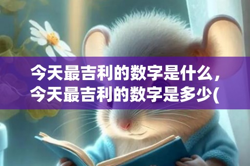 今天最吉利的数字是什么，今天最吉利的数字是多少(今天最吉利的数字是多少)