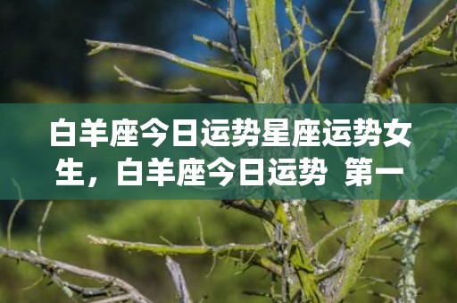 白羊座今日运势星座运势女生，白羊座今日运势  第一星座(白羊座今日运势星籁网)