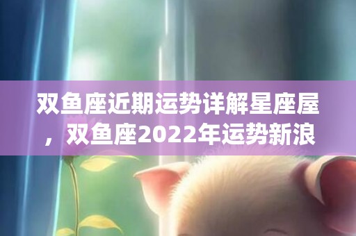 双鱼座近期运势详解星座屋，双鱼座2022年运势新浪星座网(双鱼座今年的运势2023年)