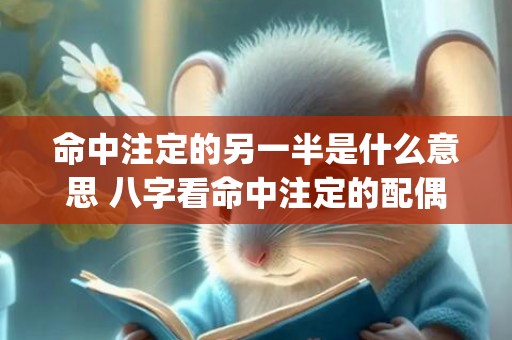 命中注定的另一半是什么意思 八字看命中注定的配偶(98属虎人命中注定的另一半)