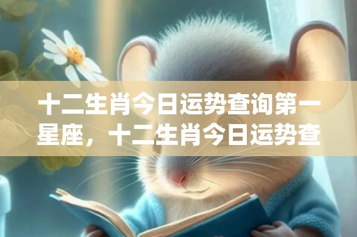 十二生肖今日运势查询第一星座，十二生肖今日运势查询算命先生(十二生肖今日运势查询免费)