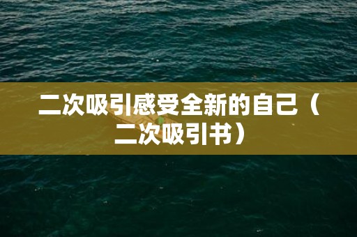 二次吸引感受全新的自己（二次吸引书）