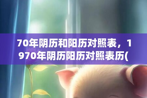 70年阴历和阳历对照表，1970年阴历阳历对照表历(70年阴历2月26阳历是多少)