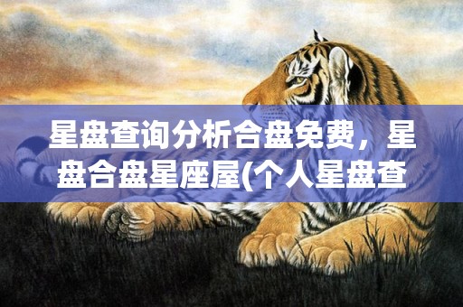 星盘查询分析合盘免费，星盘合盘星座屋(个人星盘查询分析合盘)