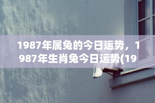 1987年属兔的今日运势，1987年生肖兔今日运势(1987年属兔的是什么命)
