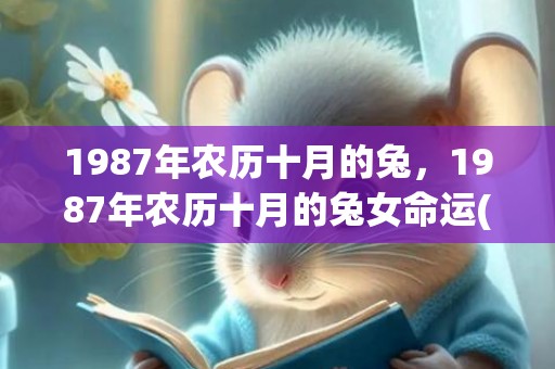 1987年农历十月的兔，1987年农历十月的兔女命运(1987年农历十一月十八出生的命运)