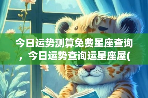 今日运势测算免费星座查询，今日运势查询运星座屋(今日运势测算免费星座)